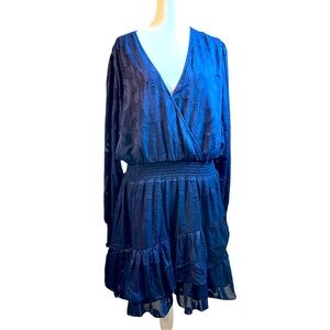 lilly pulitzer‎ Dress Cristiana Long Sleeve sz 16 Whimsy Goth Tiered Dark Fairy